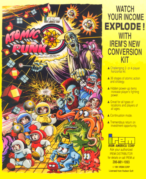 Atomic Punk (US) Arcade Game Cover
